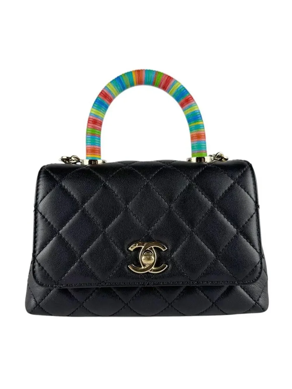Auth Chanel Coco Handle Xxs Handbag #285624C58B